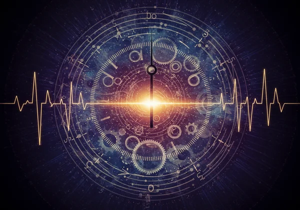 Abstract art representing internal musical pulse and rhythm.