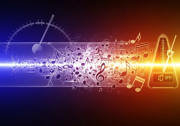 Abstract representation of speed and musical progress