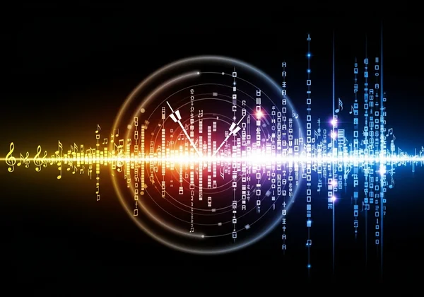 Abstract visual of rhythmic speed training and musical progress