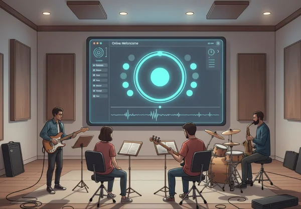 Shared rehearsal metronome setup